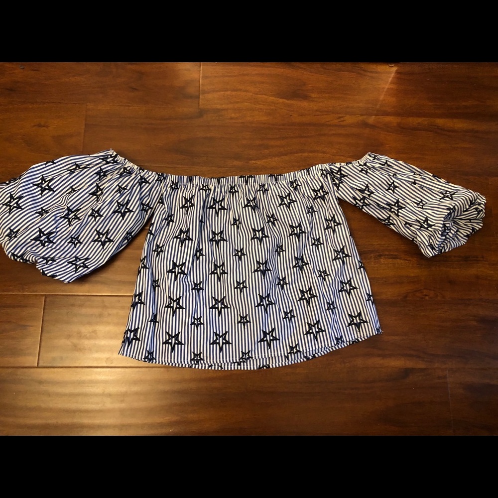 Off Shoulder Star Top